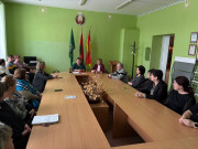 Делегат VII Всебелорусского народного собрания от Городокского района Людмила Рудакова провела встречу с трудовым коллективом ГУ "Центр по обеспечению деятельности бюджетных организаций Городокского района"