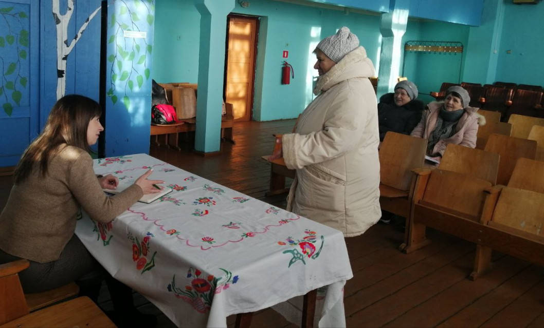 Старшыня раённага Савета дэпутатаў Святлана Зуева правяла выязны прыём грамадзян у в. Кабішча Пальмінскага сельсавета