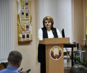 Делегат VII Всебелорусского народного собрания от Городокского района, председатель райисполкома Ирина Полякова встретилась с коллективом отдела внутренних дел Городокского райисполкома