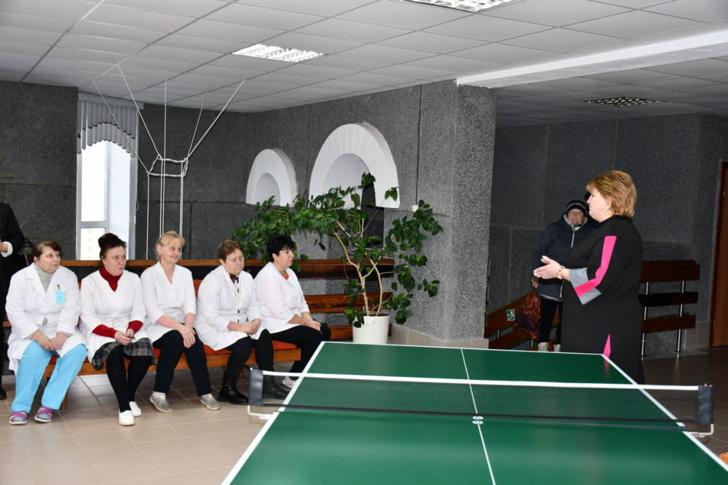 Председатель райисполкома, делегат VII Всебелорусского народного собрания Ирина Полякова провела встречу с коллективом Холомерской сельской участковой больницы