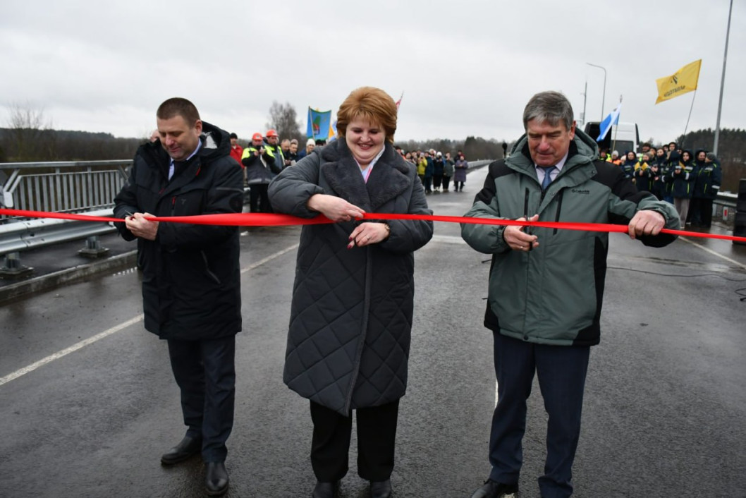 В Городокском районе торжественно открыт обновлённый мост в деревне Прудок