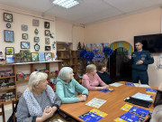 В рамках республиканской акции «За безопасность вместе» в отделении дневного пребывания для граждан пожилого возраста Территориального центра социального обслуживания населения Городокского района состоялась информационно-профилактическая встреча с представителями районного отдела по чрезвычайным ситуациям и Госэнергонадзора